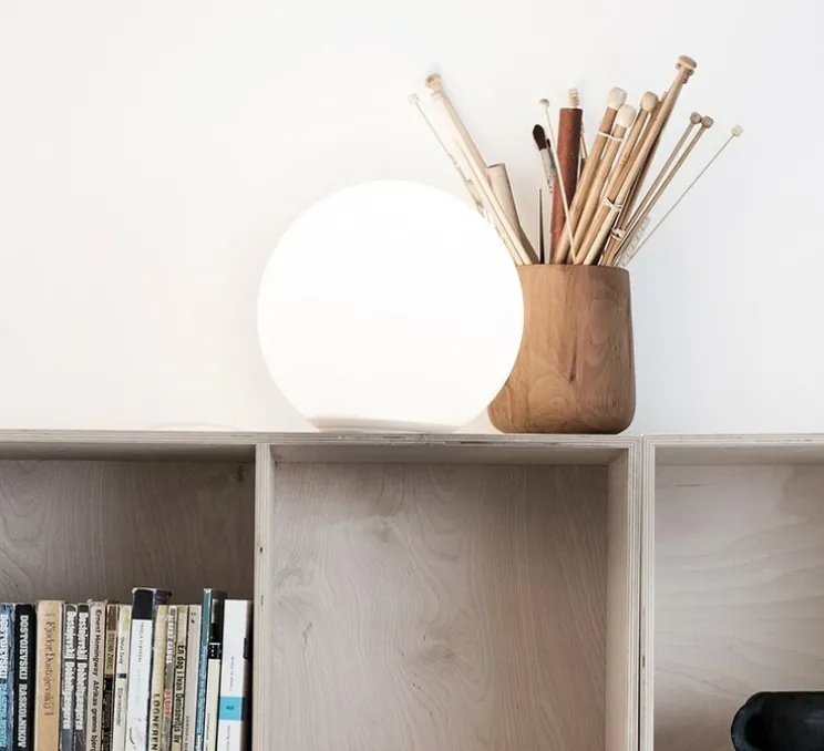 Lampe à poser, Dioscuri, blanc, IP20, Ø14cm, H13,7cm - Artemide