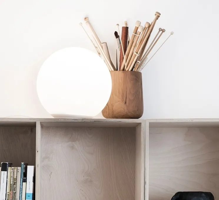 Lampe à poser, Dioscuri table 25, blanc, Ø25cm, H23cm - Artemide