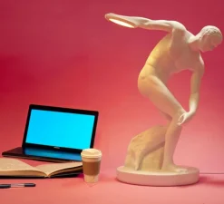 Lampe à poser, Discobolux lamp, blanc, L34cm, H51cm - Seletti