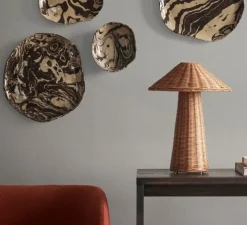 Lampe à poser, Dou, naturel, Ø30,4cm, H40cm - Ferm Living