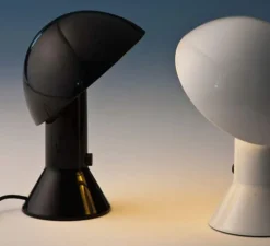 Lampe à poser, ELMETTO, noir, H28cm - Martinelli-luce