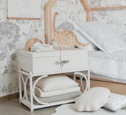 Lampe à poser enfant, Diplodocus, bois, LED, 2700K, 180lm, L39cm, H36cm - Little Lights