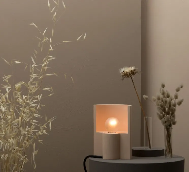 Lampe à poser, Esse, Pêche, L12cm, H16cm - Plato Design