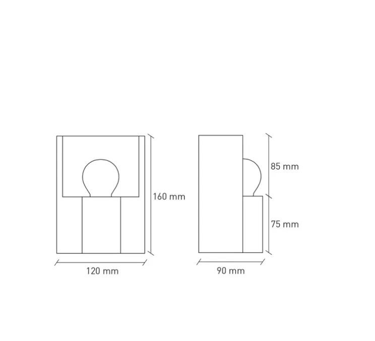 Lampe à poser, Esse, Pêche, L12cm, H16cm - Plato Design