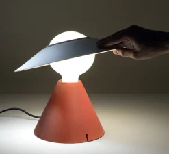 Lampe à poser, Fante, rouge, Ø30,1cm, H28cm - Stilnovo
