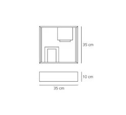 Lampe à poser, Fato, blanc, H35cm, L35cm - Artemide