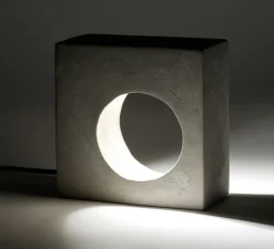 Lampe à poser, Flastaire, gris, L21,5cm, H21,5cm - Serax