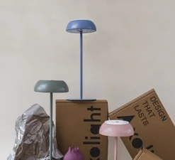 Lampe à poser, Float, bleu et blanc, IP55, LED, dim, 2700K, 200 lm, Ø13,5cm, H34,7cm - Axolight