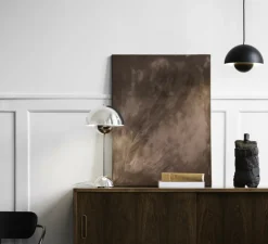 Lampe à poser, FlowerPot VP3, chrome, Ø23cm, H50cm - Andtradition