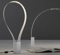 Lampe à poser, FLUIDA, blanc, H45cm - Martinelli-luce