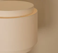 Lampe à poser, Fluta Duoble, Marbre blanc, Ø35cm, H60cm - Simone & Marcel