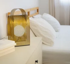 Lampe à poser, Fold In, laiton, L16cm, H31cm - Alma light