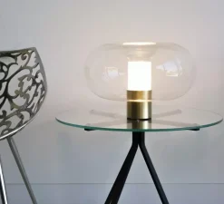 Lampe à poser, Fontanella Grande, or, Ø40cm, H27cm - Fontana Arte