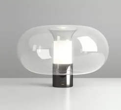 Lampe à poser, Fontanella Grande, noir, Ø40cm, H27cm - Fontana Arte