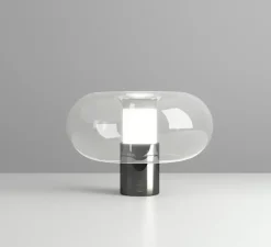 Lampe à poser, Fontanella Media, noir, Ø27cm, H20cm - Fontana Arte