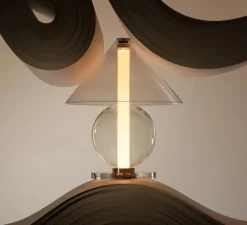 Lampe à poser, Fragile, transparent, LED, dim, 2200K, 226 lm, Ø30,5cm, H35cm - Marset