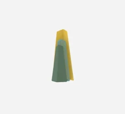 Lampe à poser, FRAGMENT, Vert Olive, Céladon, Jaune, L25,5cm, H57,6cm - Matière Grise