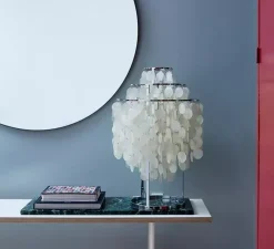 Lampe à poser, Fun 1TM, nacre, blanc, Ø40cm, H65cm - Verpan