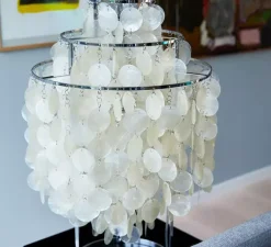 Lampe à poser, Fun 1TM, nacre, blanc, Ø40cm, H65cm - Verpan