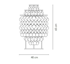 Lampe à poser, Fun 1TM, nacre, blanc, Ø40cm, H65cm - Verpan