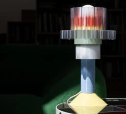 Lampe à poser, Gigi XL à poser, menthe, bleu, jaune, corail, Ø28cm, H51cm - Warren & Laetitia