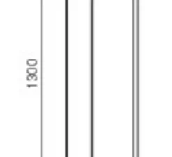 Lampe à poser, Giravolta 1799T/130 , rose, LED, aluminium, IP65, Ø15cm, H130cm - Pedrali