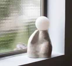 Lampe à poser, Gloria, Beige moucheté, L13,5cm, H35cm - Alice Lahana Studio