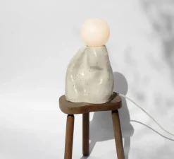Lampe à poser, Gloria, Beige moucheté, L13,5cm, H35cm - Alice Lahana Studio
