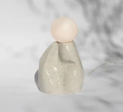 Lampe à poser, Gloria, Beige moucheté, L13,5cm, H35cm - Alice Lahana Studio