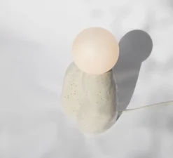 Lampe à poser, Gloria, Beige moucheté, L13,5cm, H35cm - Alice Lahana Studio