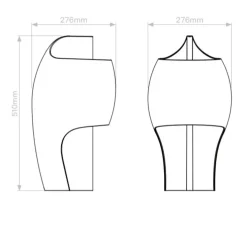 Lampe à poser, Grande B, blanc, LED, dim, 2400K, 1800 lm, Ø27,6cm, H51cm - DCW éditions Paris