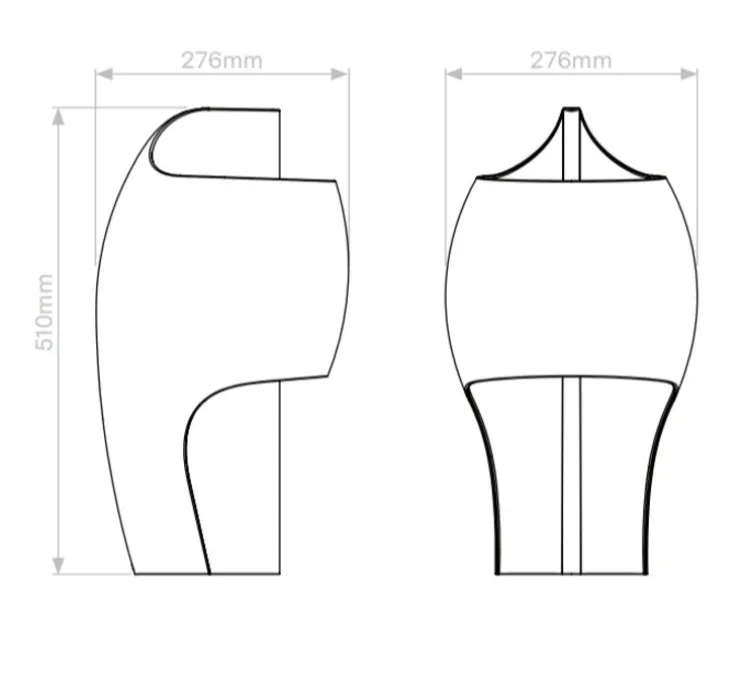 Lampe à poser, Grande B, blanc, LED, dim, 2400K, 1800 lm, Ø27,6cm, H51cm - DCW éditions Paris