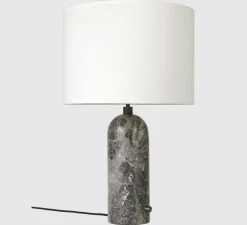 Lampe à poser, Gravity L, gris marbre, blanc, Ø41cm, H65cm - Gubi