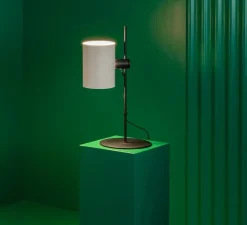 Lampe à poser, Guadalupe, lampe de table, beige, L24cm, H55cm - Faro