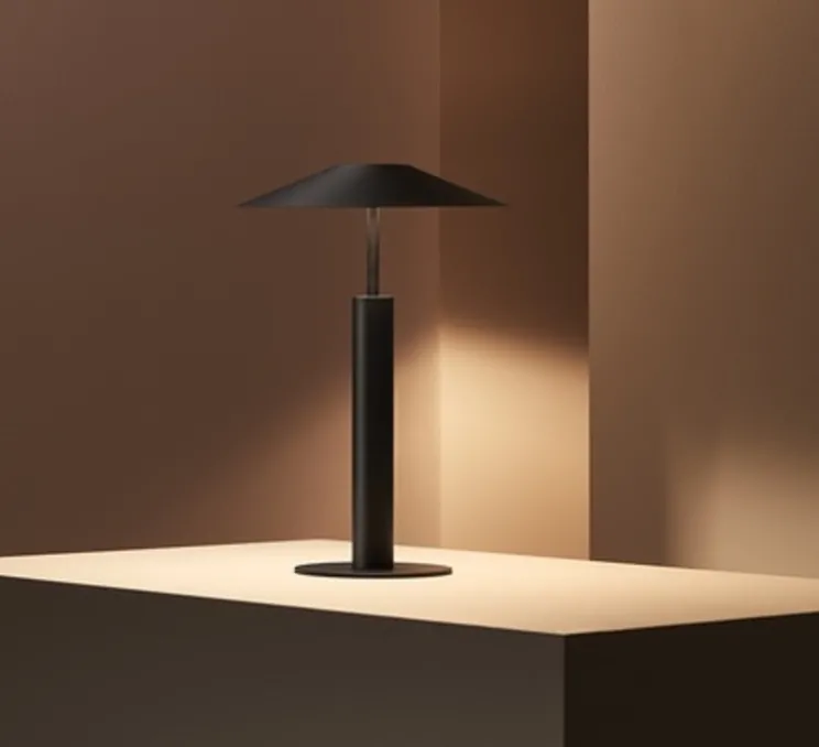 Lampe à poser, H, noir, LED, 2700k, 533 lm, Ø28cm, H40cm - LEDs C4