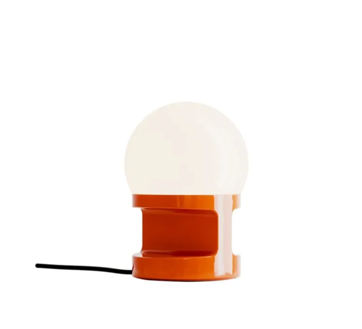 Lampe à poser, Habea C2783, orange, Ø16cm, H22,5cm - Ferroluce