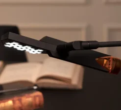 Lampe à poser, Halley, noir, LED, dim, 3000K, 1118 lm, L83,8cm, H55,5cm - Stilnovo