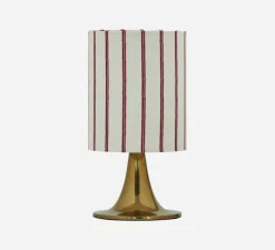 Lampe à poser, HDTulip, blanc, rouge et laiton antique, Ø38cm, H20cm - House Doctor