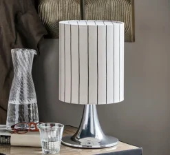 Lampe à poser, HDTulip, blanc et argent, Ø38cm, H20cm - House Doctor