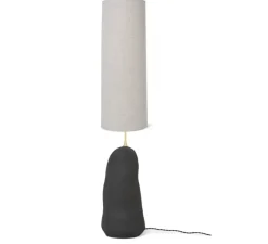 Lampe à poser, Hebe, abat-jour Eclipse, naturel et anthracite, Ø30cm, H128cm - Ferm Living