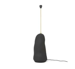 Lampe à poser, Hebe, abat-jour Eclipse, naturel et anthracite, Ø30cm, H128cm - Ferm Living