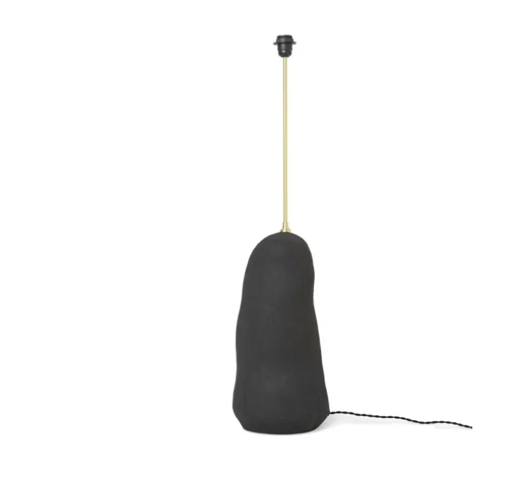 Lampe à poser, Hebe, abat-jour Eclipse, naturel et anthracite, Ø30cm, H128cm - Ferm Living