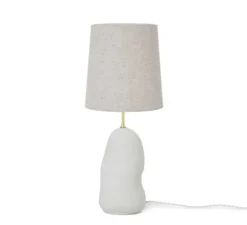 Lampe à poser, Hebe Medium blanc cassé, abat-jour Eclipse naturel, Ø27,5cm, H71,5cm - Ferm Living