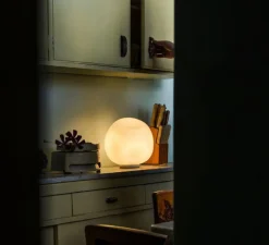 Lampe à poser, Hoba Grande, blanc, L36cm, H36cm - Foscarini