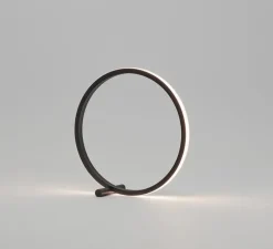 Lampe à poser, Hoop Led Extérieur, noir, LED, 2700K, 915 lm, Ø50cm, H4cm - ONOK