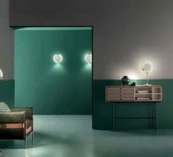 Lampe à poser, Horo TL, Laiton, transparent, LED, dim, 3000K, 1854 lm, L30cm, H60cm - Masiero