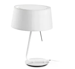 Lampe à poser, Hôtel, blanc, H37cm - FARO