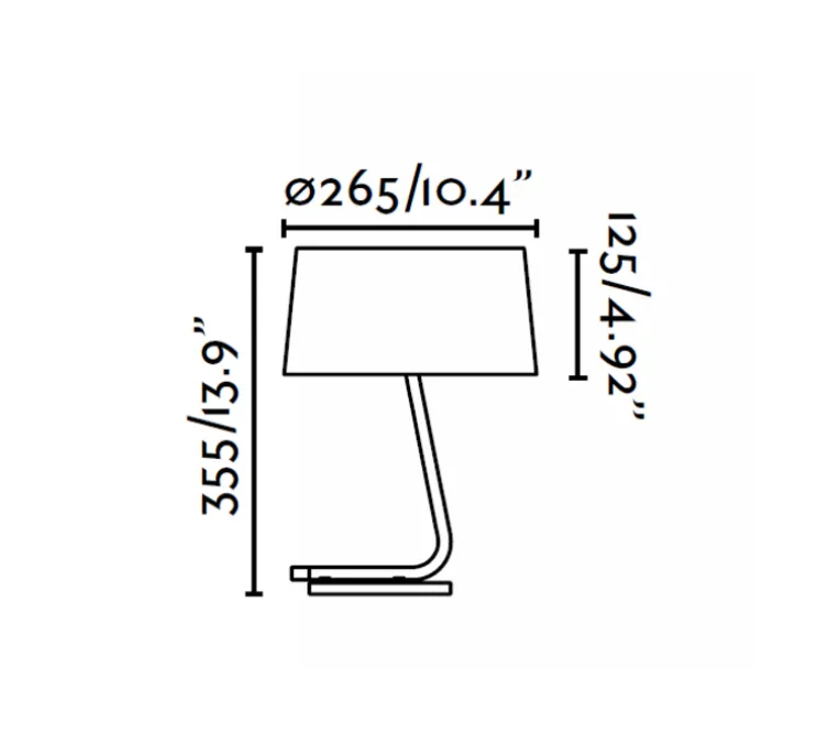 Lampe à poser, Hôtel, blanc, H37cm - FARO