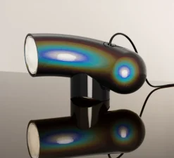 Lampe à poser, Hyphen Simple, Noir chromatique, L11cm, H15cm, 3000K, 1000lm - Darmes