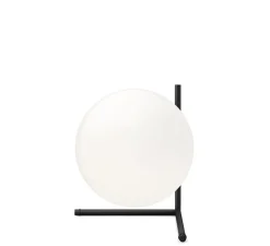 Lampe à poser, IC Lights Table 2, opalin et noir, Ø30cm, H35cm - Flos